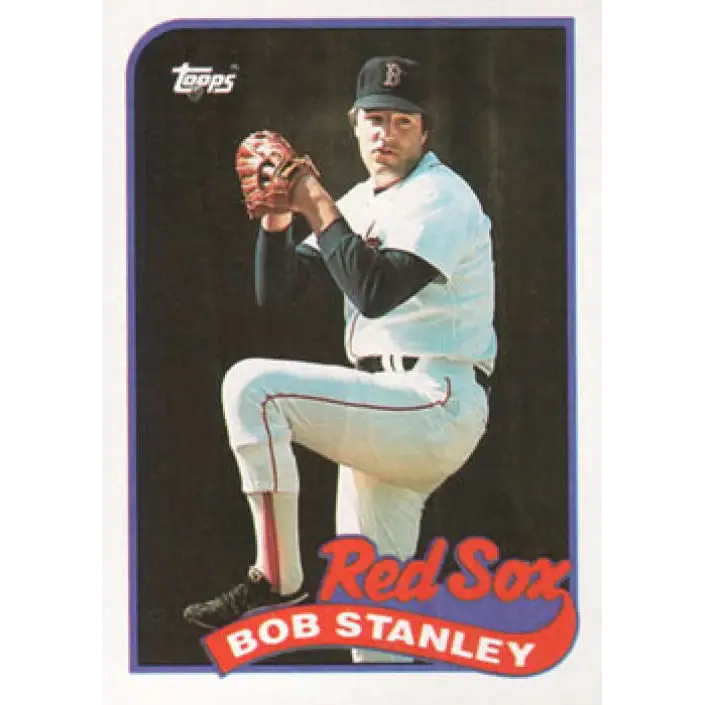 1989 Topps #37 Bob Stanley NM-MT Boston Red Sox Baseball Card Image 1
