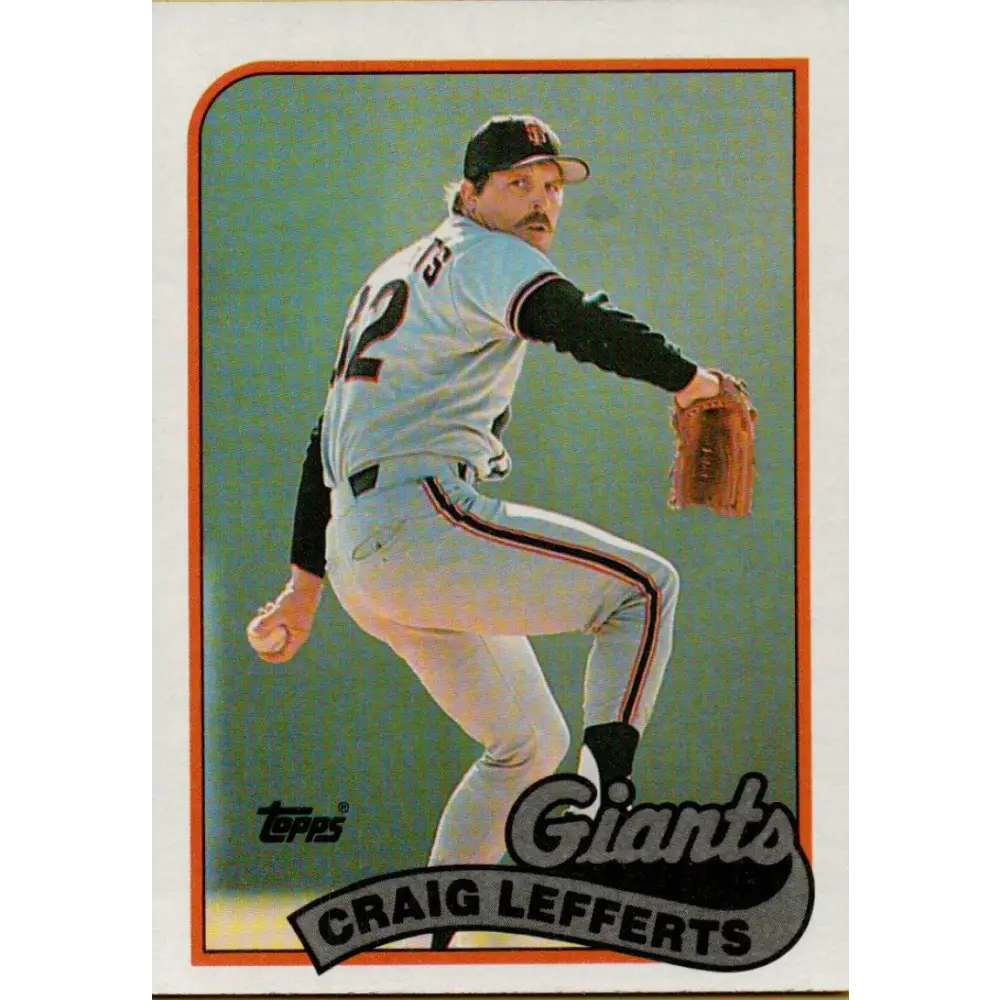 1989 Topps #372 Craig Lefferts NM-MT San Francisco Giants Baseball Card Image 1