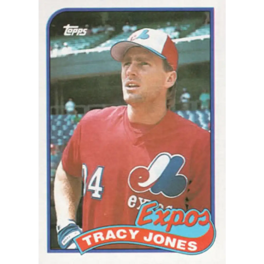 1989 Topps #373 Tracy Jones NM-MT Montreal Expos Baseball Card Image 1