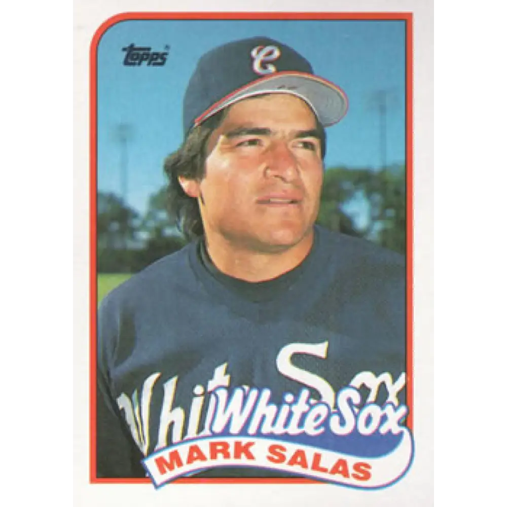 1989 Topps #384 Mark Salas NM-MT Chicago White Sox Baseball Card Image 1