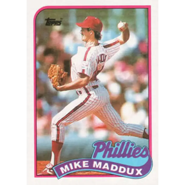 1989 Topps #39 Mike Maddux NM-MT Philadelphia Phillies Baseball Card Image 1