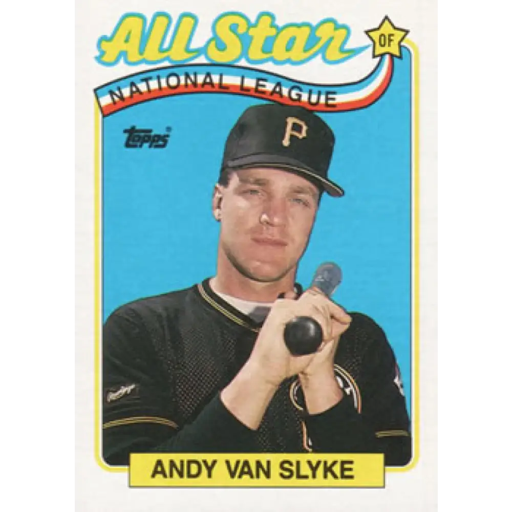 1989 Topps #392 Andy Van Slyke AS NM-MT Pittsburgh Pirates Baseball Card Image 1