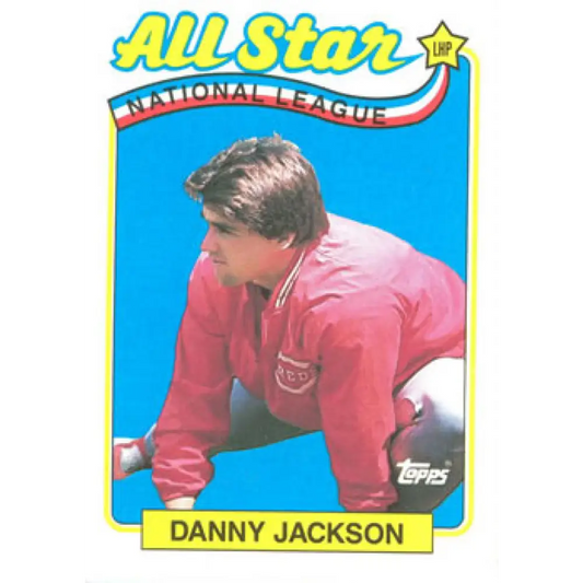 1989 Topps #395 Danny Jackson AS NM-MT Cincinnati Reds Baseball Card Image 1