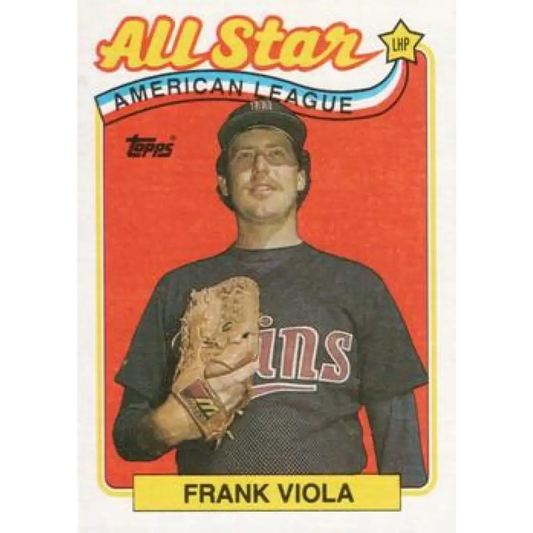 1989 Topps #406 Frank Viola AS NM-MT Minnesota Twins Baseball Card Image 1