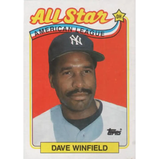 1989 Topps #407 Dave Winfield AS NM-MT New York Yankees Baseball Card Image 1