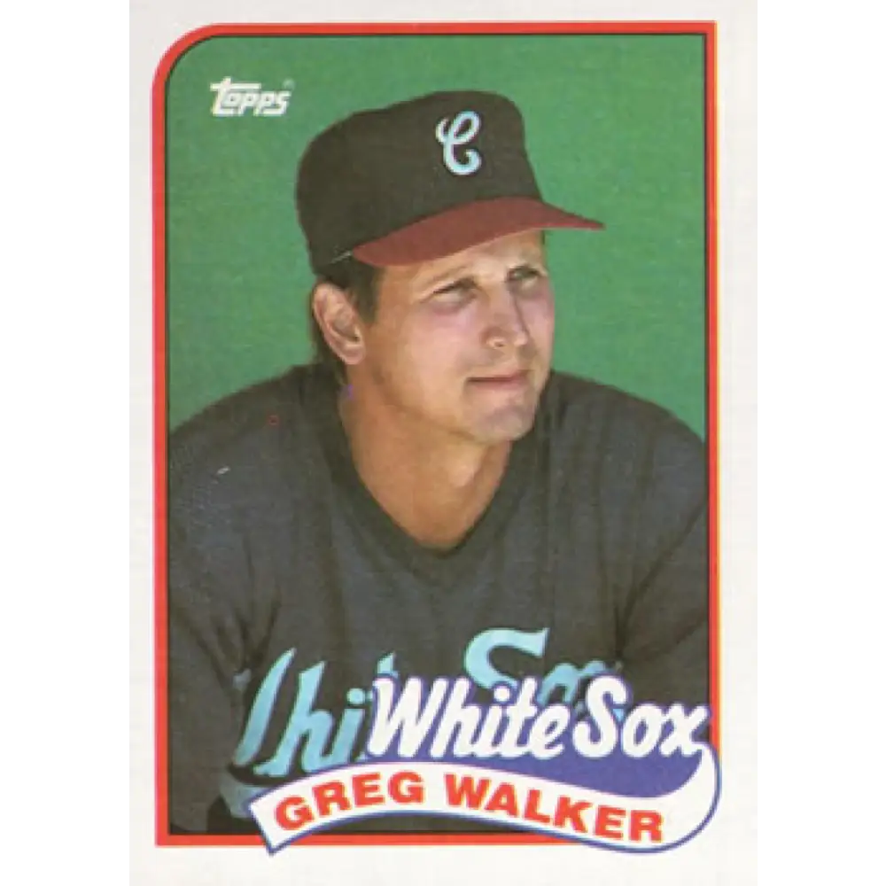 1989 Topps #408 Greg Walker NM-MT Chicago White Sox Baseball Card Image 1