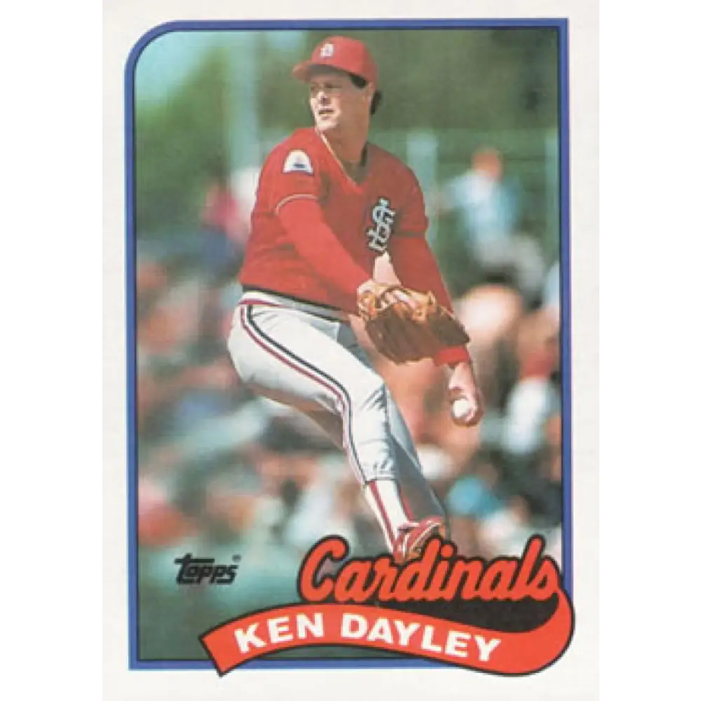 1989 Topps #409 Ken Dayley NM-MT St. Louis Cardinals Baseball Card Image 1