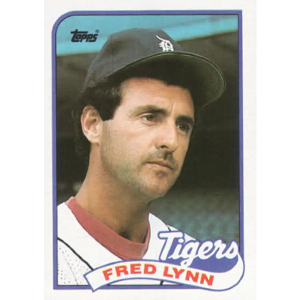 1989 Topps #416 Fred Lynn NM-MT Detroit Tigers Baseball Card Image 1