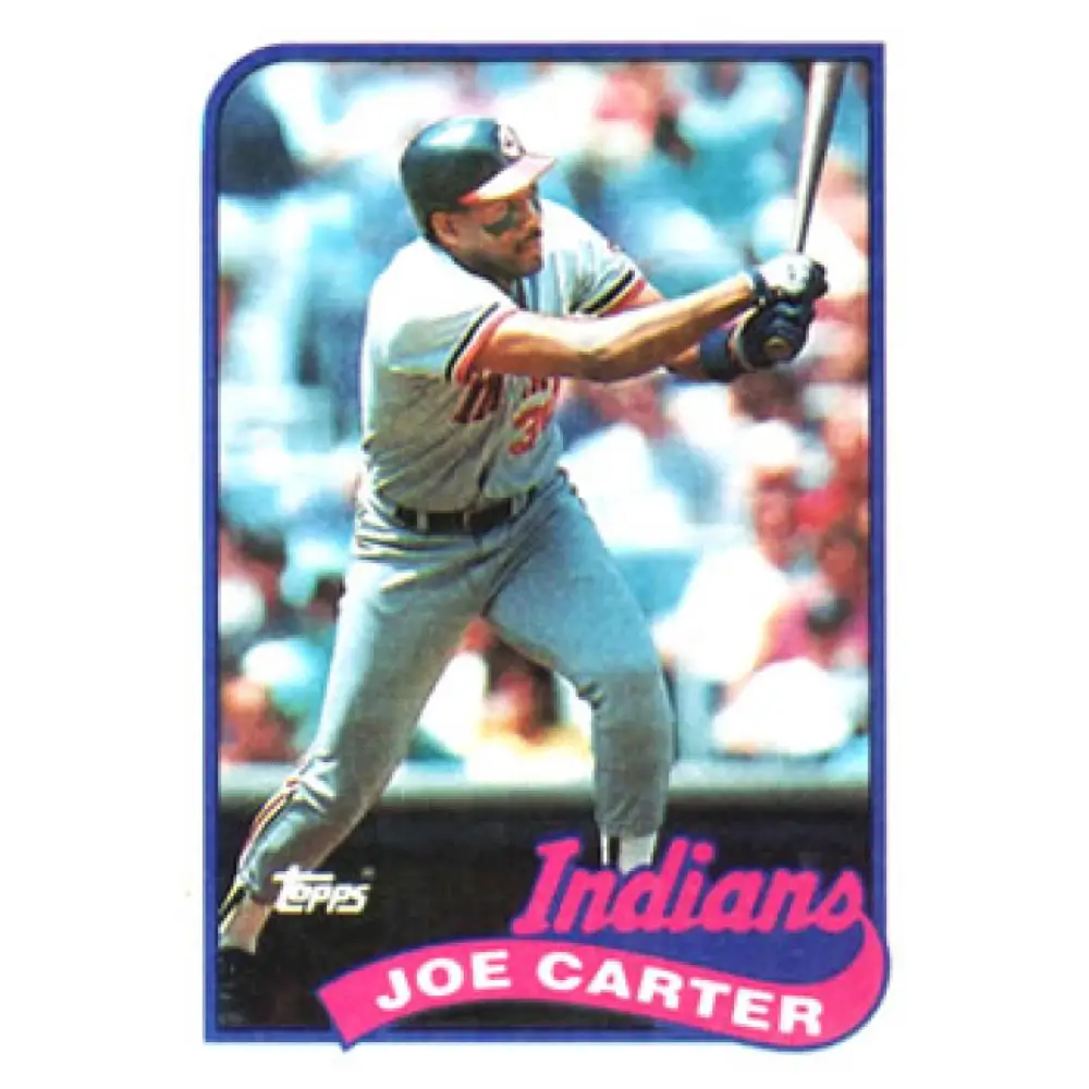 1989 Topps #420 Joe Carter NM-MT Cleveland Indians Baseball Card Image 1