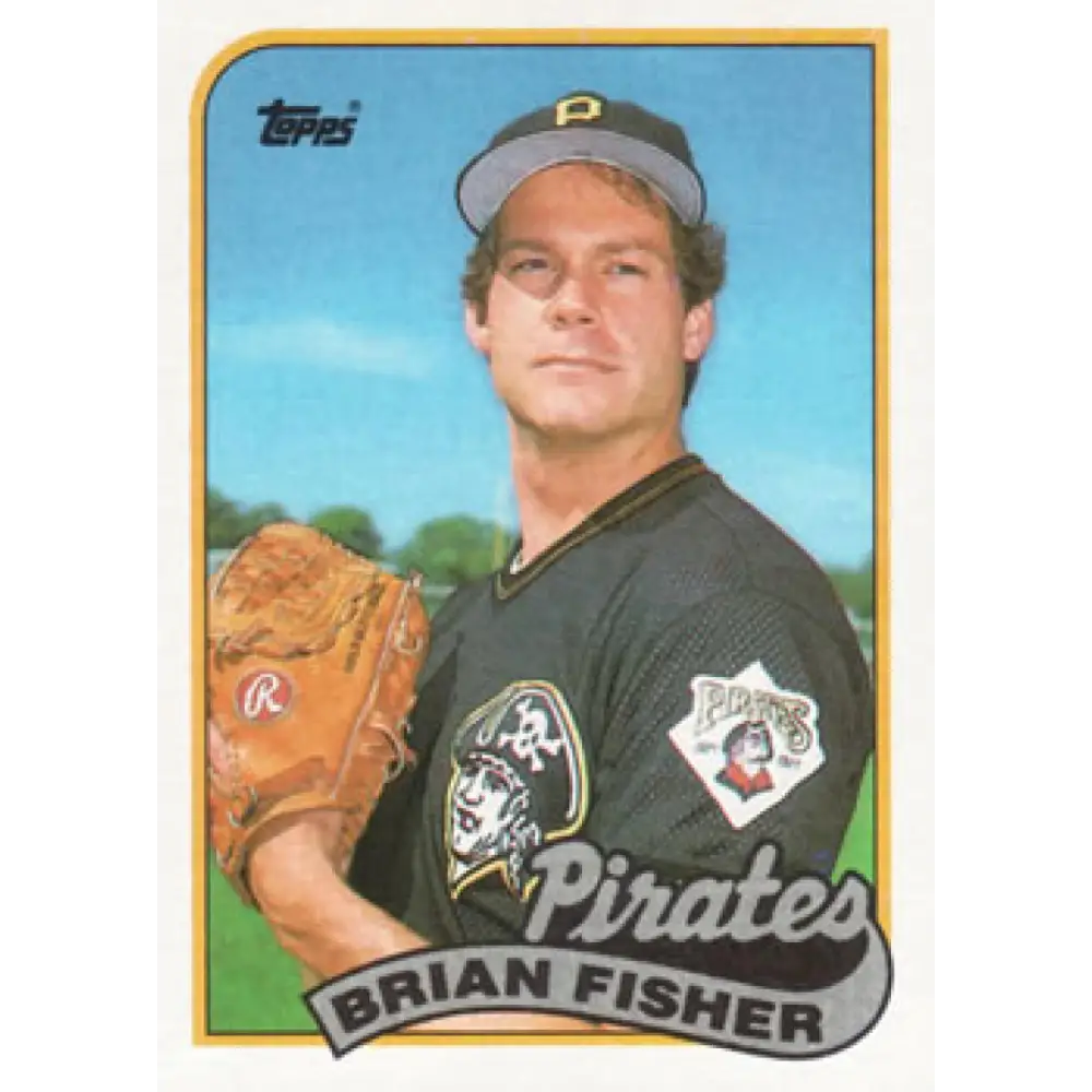 1989 Topps #423 Brian Fisher NM-MT Pittsburgh Pirates Baseball Card Image 1