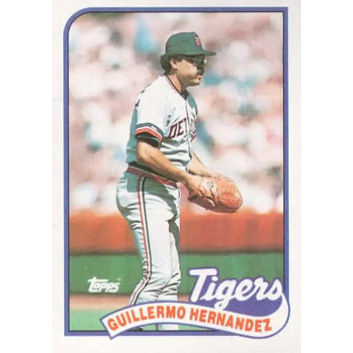 1989 Topps #43 Guillermo Hernandez NM-MT Detroit Tigers Baseball Card Image 1