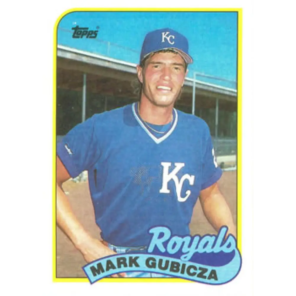 1989 Topps #430 Mark Gubicza NM-MT Kansas City Royals Baseball Card Image 1