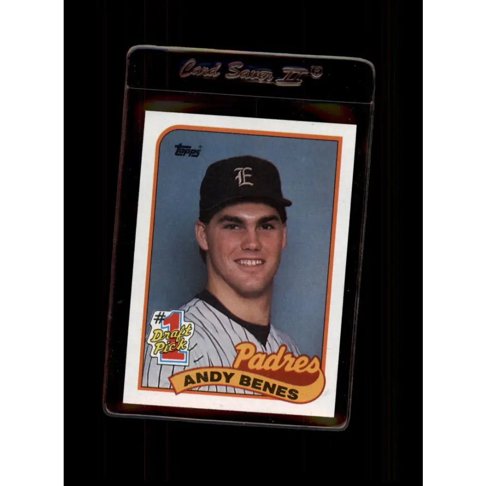 1989 Topps #437 Andy Benes NM-MT RC Rookie San Diego Padres Baseball Card Image 1