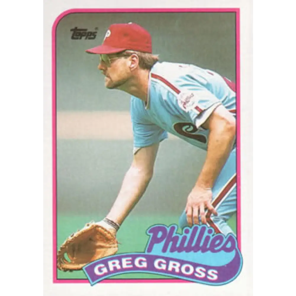 1989 Topps #438 Greg Gross NM-MT Philadelphia Phillies Baseball Card Image 1