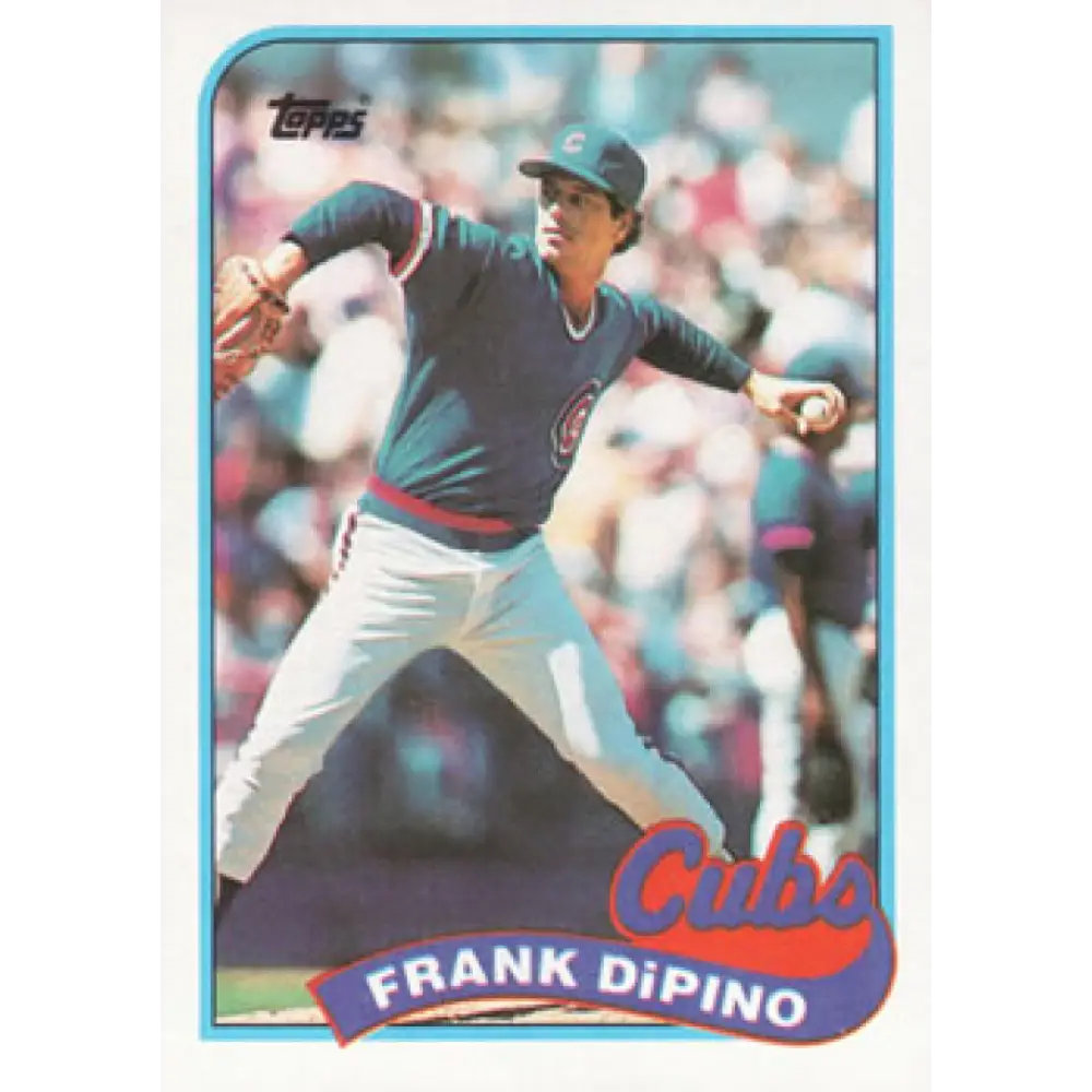 1989 Topps #439 Frank DiPino NM-MT Chicago Cubs Baseball Card Image 1