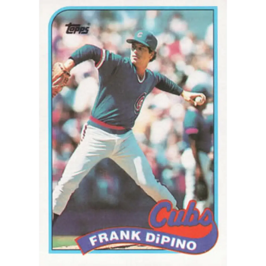 1989 Topps #439 Frank DiPino NM-MT Chicago Cubs Baseball Card Image 1