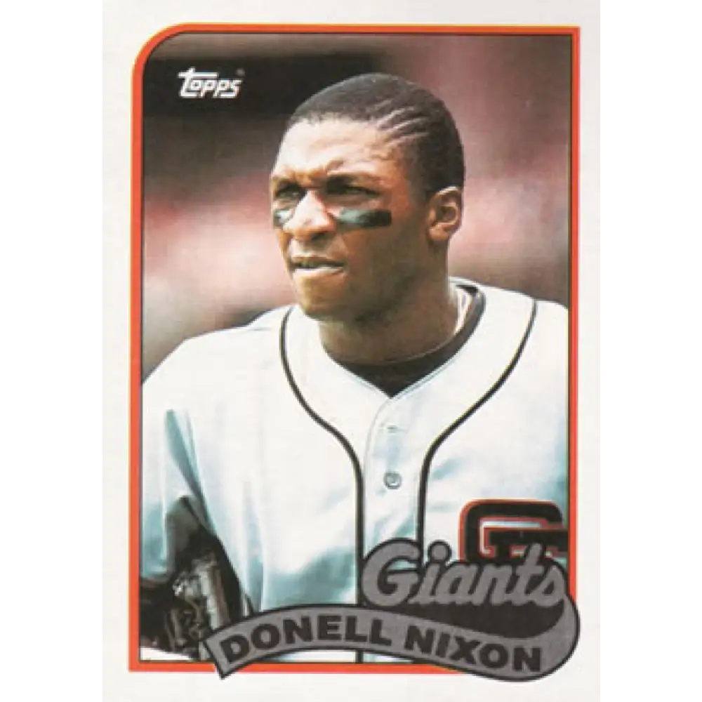 1989 Topps #447 Donell Nixon NM-MT San Francisco Giants Baseball Card Image 1