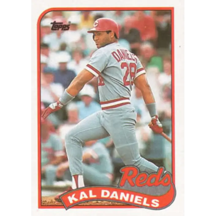 1989 Topps #45 Kal Daniels NM-MT Cincinnati Reds Baseball Card Image 1