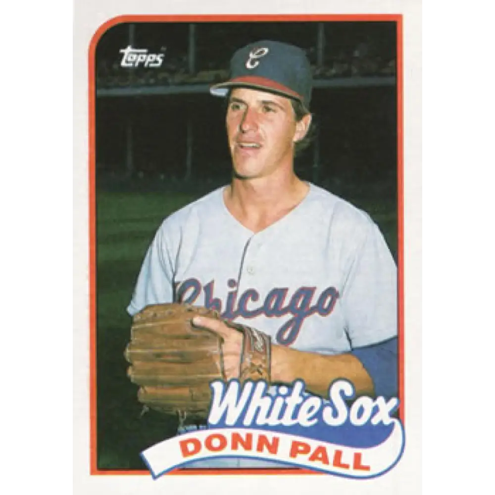 1989 Topps #458 Donn Pall NM-MT RC Rookie Chicago White Sox Baseball Card Image 1