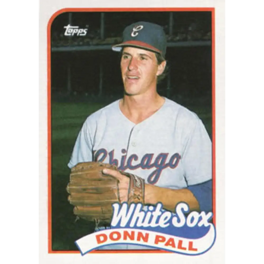 1989 Topps #458 Donn Pall NM-MT RC Rookie Chicago White Sox Baseball Card Image 1
