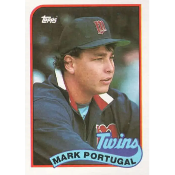 1989 Topps #46 Mark Portugal NM-MT Minnesota Twins Baseball Card Image 1