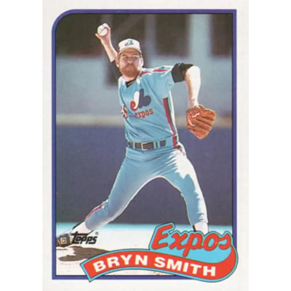 1989 Topps #464 Bryn Smith NM-MT Montreal Expos Baseball Card Image 1