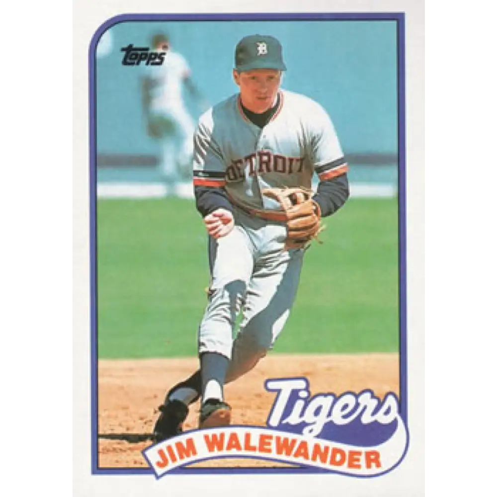 1989 Topps #467 Jim Walewander NM-MT Detroit Tigers Baseball Card Image 1