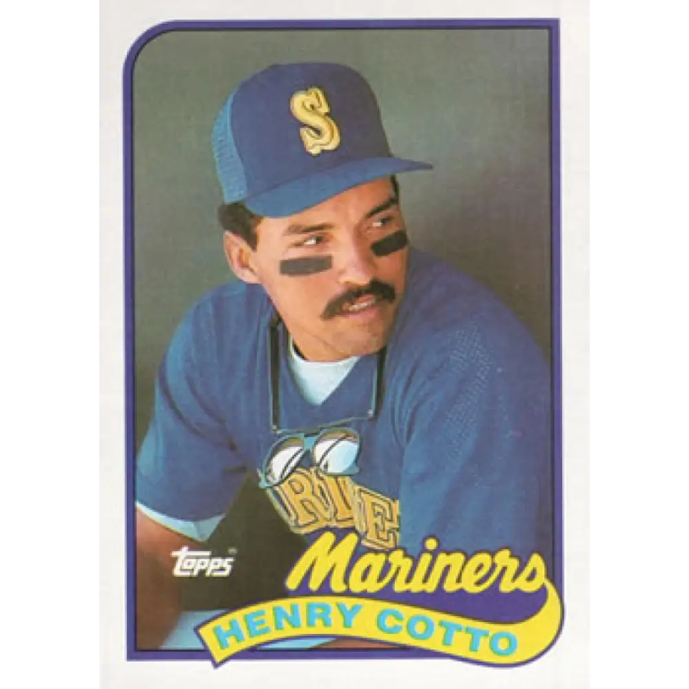 1989 Topps #468 Henry Cotto NM-MT Seattle Mariners Baseball Card Image 1