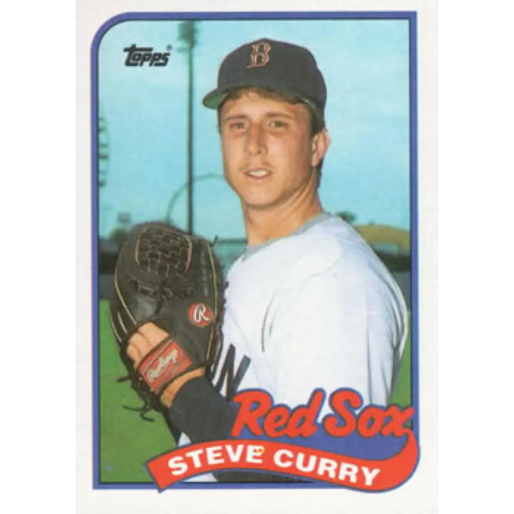 1989 Topps #471 Steve Curry NM-MT RC Rookie Boston Red Sox Baseball Card Image 1