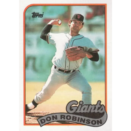 1989 Topps #473 Don Robinson NM-MT San Francisco Giants Baseball Card Image 1