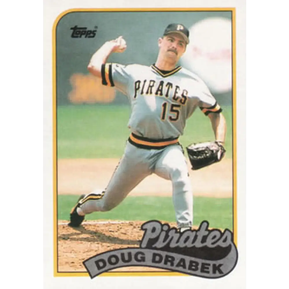 1989 Topps #478 Doug Drabek NM-MT Pittsburgh Pirates Baseball Card Image 1