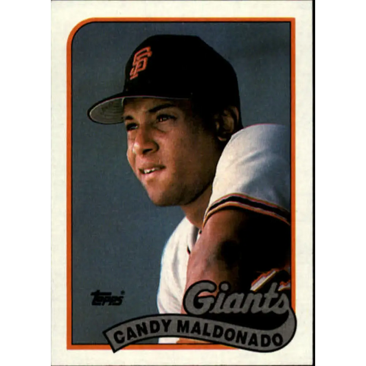 1989 Topps #495 Candy Maldonado NM-MT San Francisco Giants Baseball Card Image 1