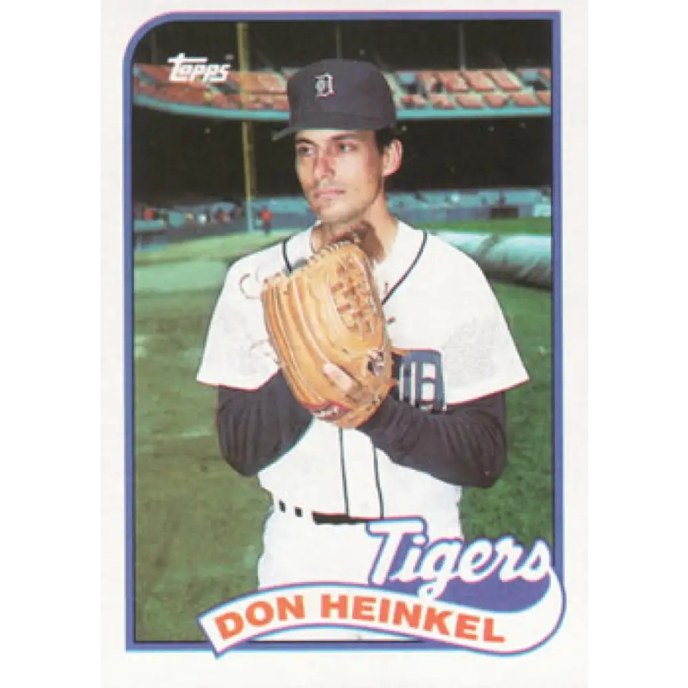 1989 Topps #499 Don Heinkel NM-MT Detroit Tigers Baseball Card Image 1