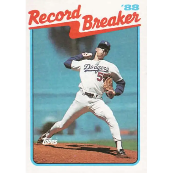 1989 Topps #5 Orel Hershiser RB NM-MT Los Angeles Dodgers Baseball Card Image 1