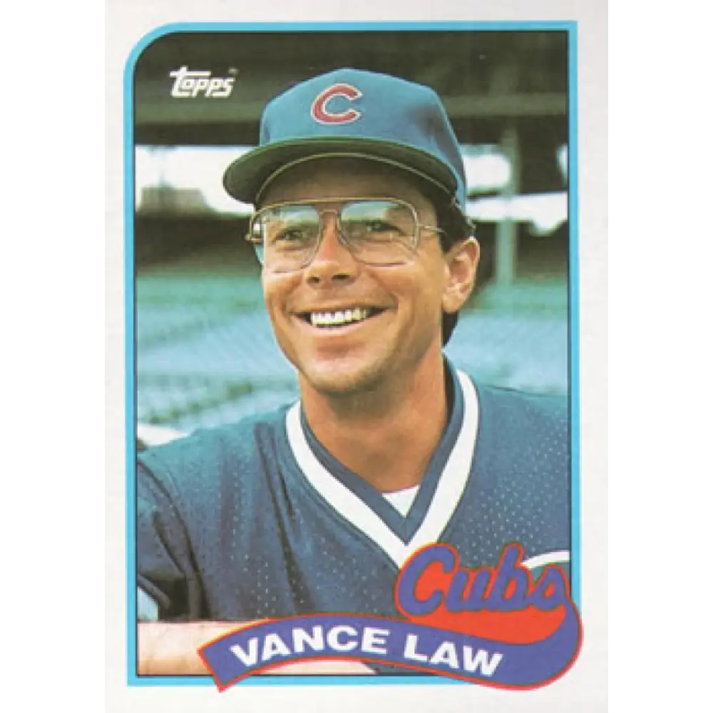 1989 Topps #501 Vance Law NM-MT Chicago Cubs Baseball Card Image 1