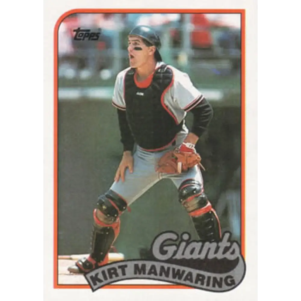 1989 Topps #506 Kirt Manwaring NM-MT San Francisco Giants Baseball Card Image 1