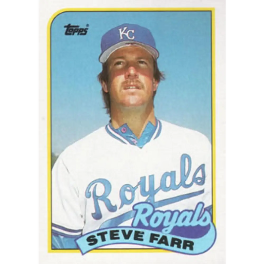 1989 Topps #507 Steve Farr NM-MT Kansas City Royals Baseball Card Image 1