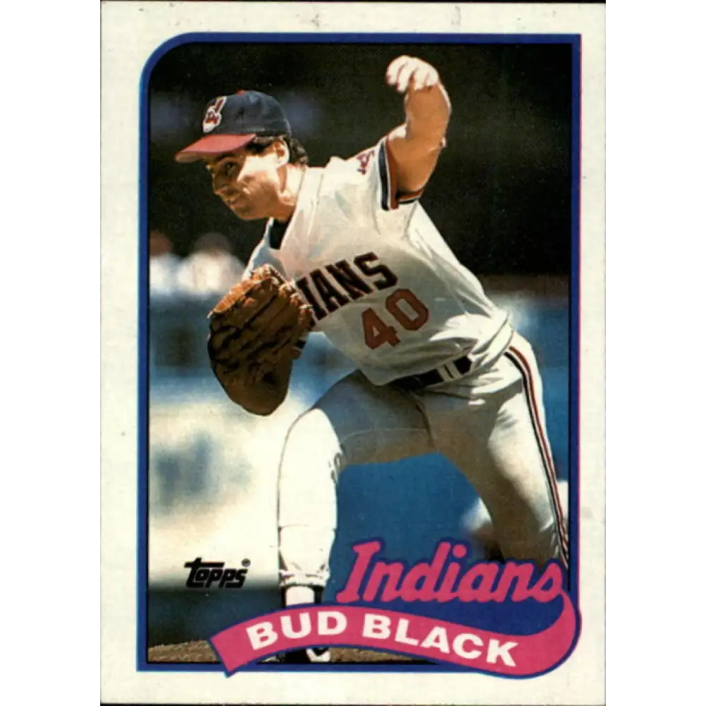 1989 Topps #509 Bud Black NM-MT Cleveland Indians Baseball Card Image 1