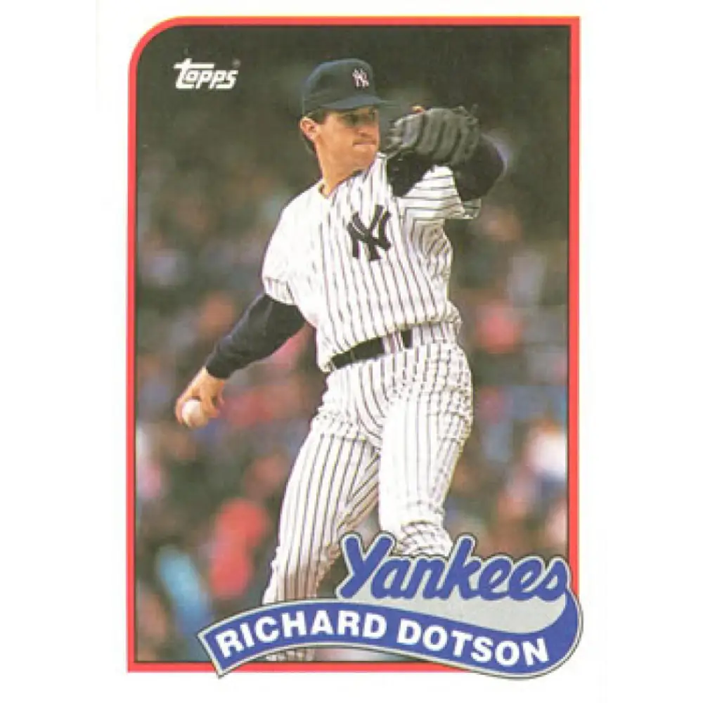 1989 Topps #511 Richard Dotson NM-MT New York Yankees Baseball Card Image 1