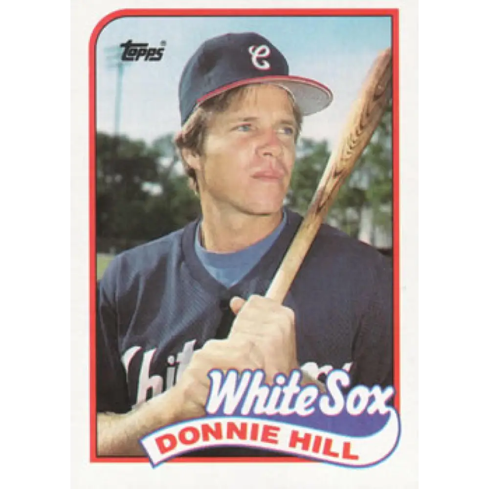 1989 Topps #512 Donnie Hill NM-MT Chicago White Sox Baseball Card Image 1