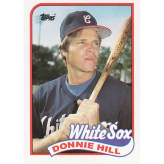 1989 Topps #512 Donnie Hill NM-MT Chicago White Sox Baseball Card Image 1