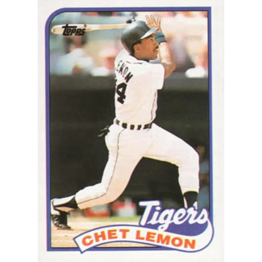 1989 Topps #514 Chet Lemon NM-MT Detroit Tigers Baseball Card Image 1