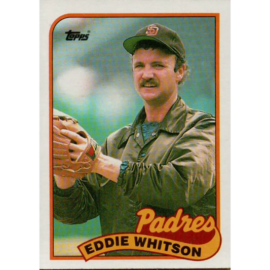 1989 Topps #516 Ed Whitson NM-MT San Diego Padres Baseball Card Image 1