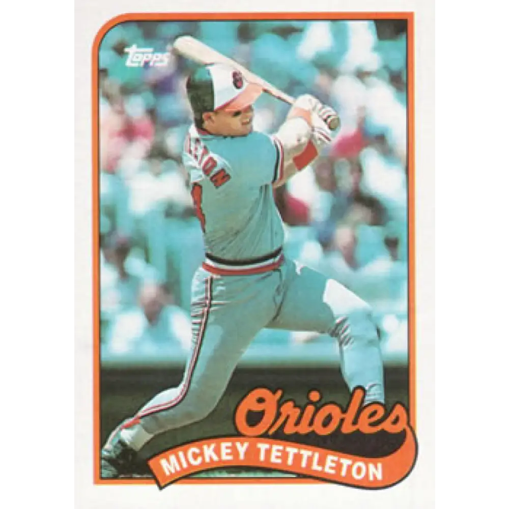 1989 Topps #521 Mickey Tettleton NM-MT Baltimore Orioles Baseball Card Image 1