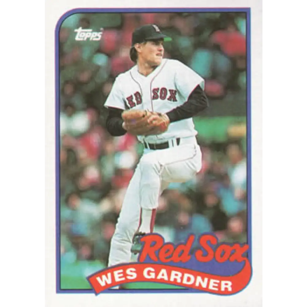 1989 Topps #526 Wes Gardner NM-MT Boston Red Sox Baseball Card Image 1