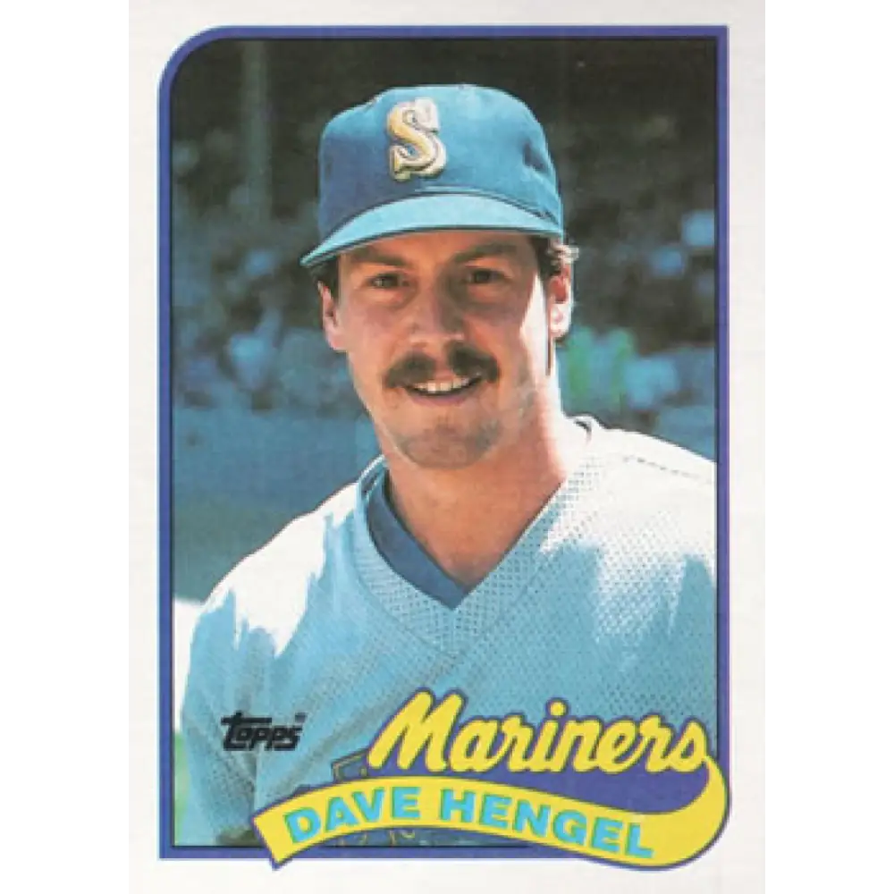 1989 Topps #531 Dave Hengel NM-MT Seattle Mariners Baseball Card Image 1