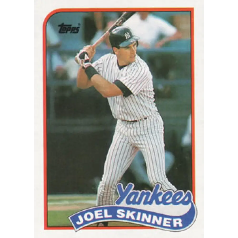 1989 Topps #536 Joel Skinner NM-MT New York Yankees Baseball Card Image 1
