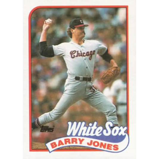 1989 Topps #539 Barry Jones NM-MT Chicago White Sox Baseball Card Image 1
