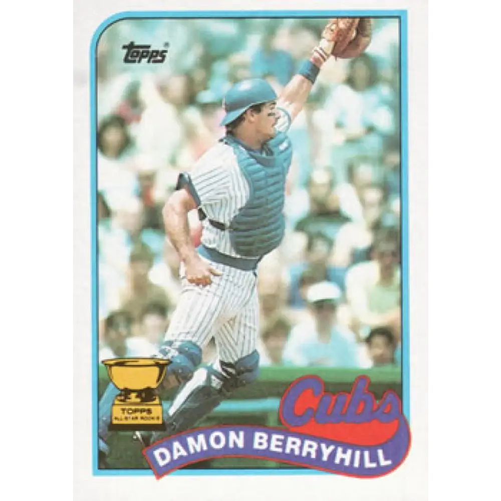 1989 Topps #543 Damon Berryhill NM-MT Chicago Cubs Baseball Card Image 1