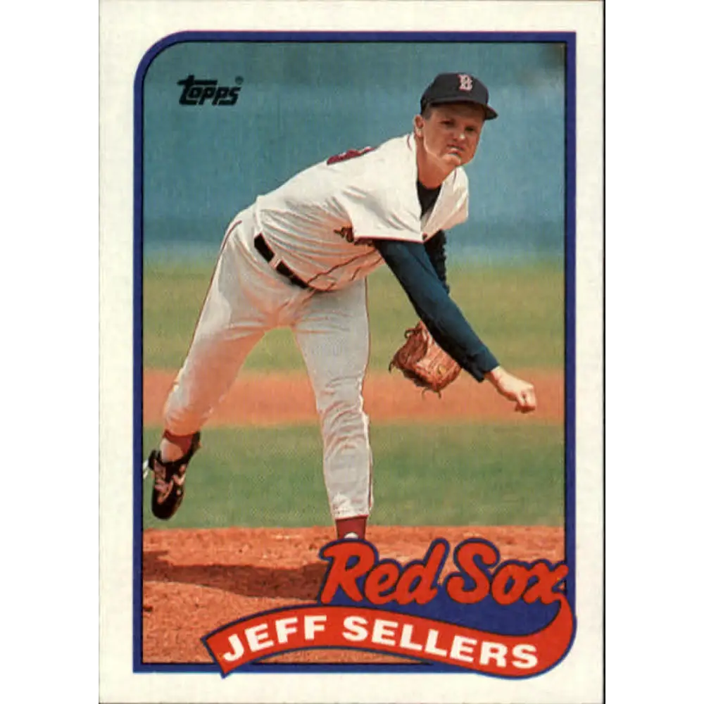 1989 Topps #544 Jeff Sellers NM-MT Boston Red Sox Baseball Card Image 1